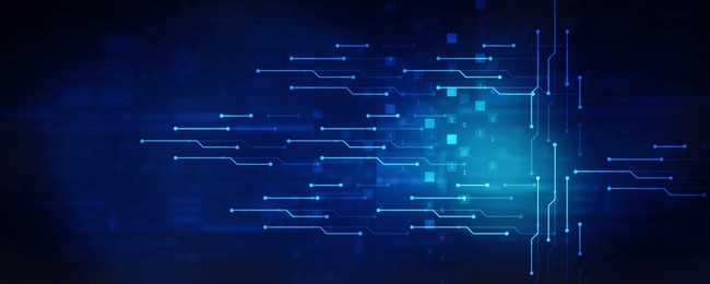 2d illustration abstract futuristic electronic circuit technology background