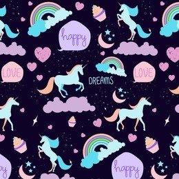 seamless unicorn pattern