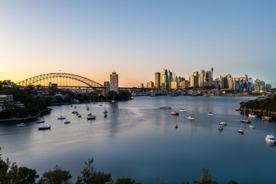 sydney sunrise at waverton, sydney, australia