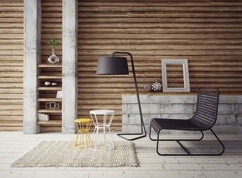 3d render. modern interior room with a beautyful furniture.