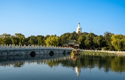 beihai park, a famous scenic spot in china