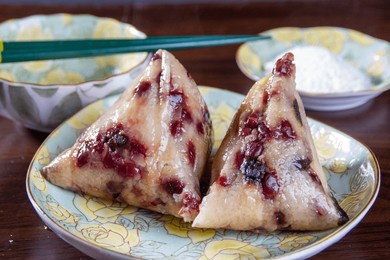 zongzi rice dumplings red beans dragon boat festival