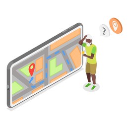 3d isometric flat  illustration of dementia, memory loss. item 6