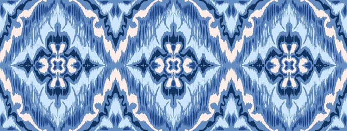 geometric folk ornament ikat. tribal ethnic vector textures. seamless pattern in aztec style. folk embroidery. indian, scandinavian, gypsy, mexican rug. african carpet. vector tie dye shibori print.