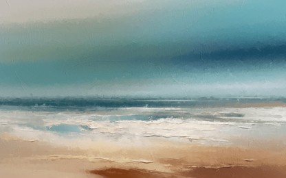 abstract gold and blue oil painting art pattern, wallpaper background