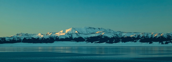 sailimu lake natural scenery in xinjiang