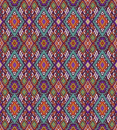 ikat geometric folklore ornament with diamonds. tribal ethnic vector texture. seamless striped pattern in aztec style. folk embroidery. indian, scandinavian, gypsy, mexican, african rug.