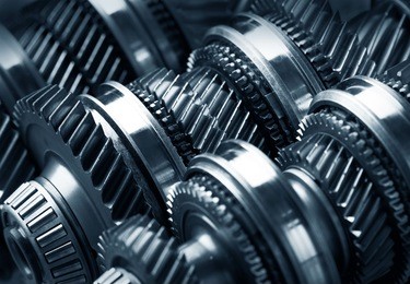 gear metal wheels close-up