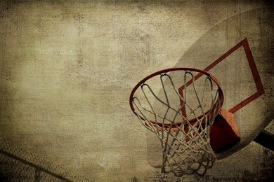 basketball basket grunge