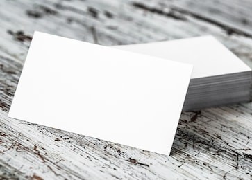 business card blank 
