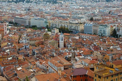 nice, france, old town vieille ville  view from the top