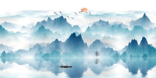 mountain water background nature material