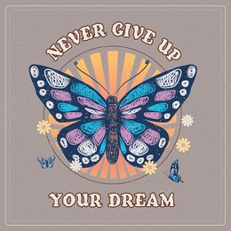 peace and love graphic print design. happiness is always my mood. butterfly with flower t-shirt design.