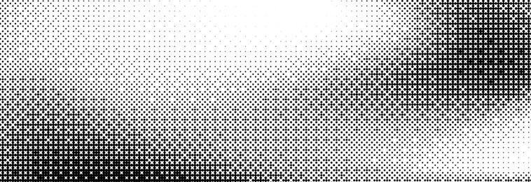 bitmap pixelated grunge gradient texture. black and white dither pattern wallpaper. abstract glitchy pattern. 8 bit video game background. wide raster backdrop. retro pixel art illustration. vector