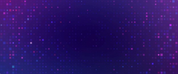 purple abstract pixel texture bg video screen. tv pattern background with square noise effect. futuristic broadcast neon gradient banner for television. modern vhs led static display element