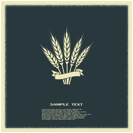 stock vector illustration: wheat