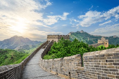 the great wall of china. famous travel destinations in china.