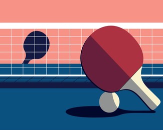 ping pong poster template. table and rackets for ping-pong.table tennis tournament, championship, promotion flyer. pingpong competition, indoor sport game, placard, cards background,banner.