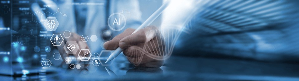 medical research, health technology development, doctor doing research using ai for data analysis and differential diagnosis. medical innovation technology, medical science