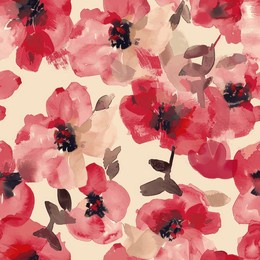 abstract flower blooming design. pattern with floral seamless. grunge textured abstract art vector  with flower and plants in watercolor style.