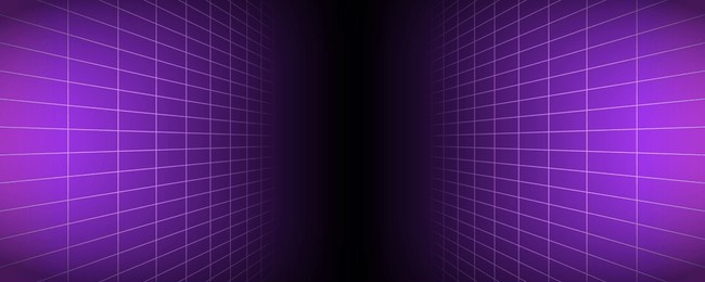 purple glowing neon wireframe background. shining checkered vertical grid planes in perspective. retro futuristic depth wallpaper. arcade game sci fi matrix surface backdrop for poster, banner. vector