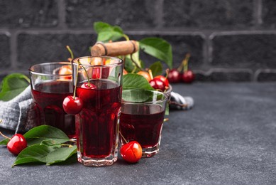 fresh cherry juice. summer drink