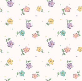 flowers pattern seamless. flowers vector illustration.