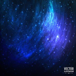 colorful cosmic space galaxy background with light, shining stars, stardust and nebula. vector illustration for artwork, party flyers, posters, banners.
