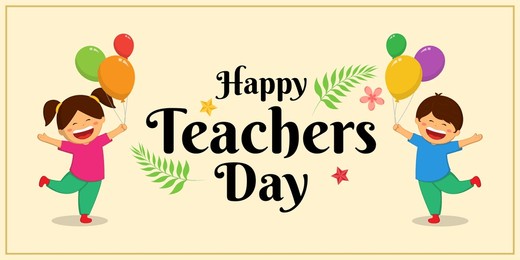 vector illustration of teachers' day social media feed template