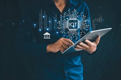 internet of things iot network connection concept cloud centric