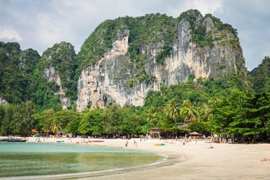 railay beach, krabi, andaman sea thailand