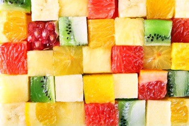 sliced fruits background