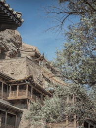 shanxi ancient architecture tourism datongyungang