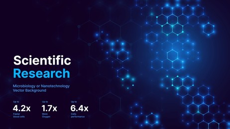 abstract digital blue hexagons pattern business or science research background. medical or tech innovation online webinar presentation event. conference or forum vector illustration backdrop.