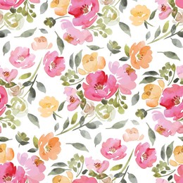 art,flower leaf,art textile design pattern  seamless repeats,watercolor effect abstract ,colors print digital,summer