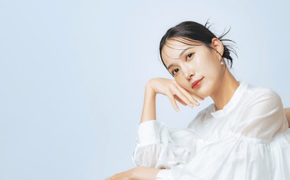 stylish woman's beauty and skin care concept.