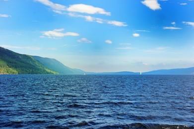 summer view  of loch ness lake, scotland