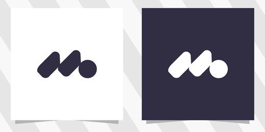 letter m logo design vector
