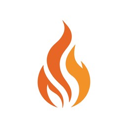 fire logo vector illustration. this is a editable vector file.