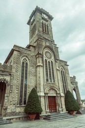 christ the redeemer in nha trang cathedral, nha trang, vietnam.