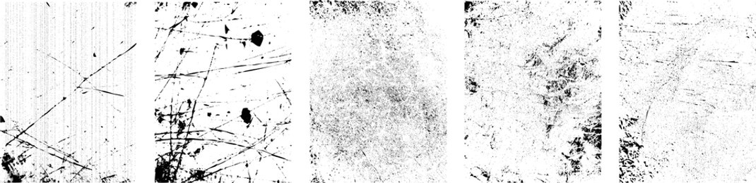 grunge textures set. collection of vector overlay, distress, textures .simply place texture over any object to create grunge,splattered ,dirty effect .various distressed texture for your design. 