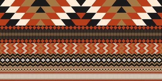ethnic geometric pattern, seamless pattern of the navajo tribe. native american ethnic. seamless vector pattern ethnic, seamless mexican rug, woven carpet. folk embroidery, bohemian, aztec style.