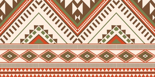 ethnic geometric pattern, seamless pattern of the navajo tribe. native american ethnic. seamless vector pattern ethnic, seamless mexican rug, woven carpet. folk embroidery, bohemian, aztec style.