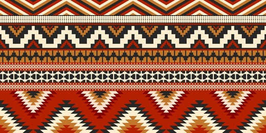 ethnic geometric pattern, seamless pattern of the navajo tribe. native american ethnic. seamless vector pattern ethnic, seamless mexican rug, woven carpet. folk embroidery, bohemian, aztec style.