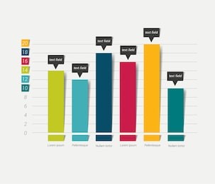 flat chart, graph. simply color editable. infographics elements.