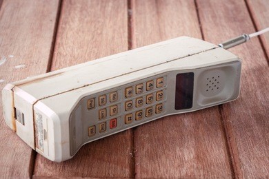vintage mobile phone (vintage style)