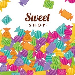 sweet shop design, vector illustration eps10 graphic 