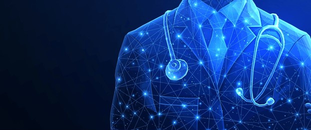 digital online ai doctor. healthcare system, hospital medicine tech, virtual doctor, medical assistant, innovation medicine, artificial intelligence, healthcare concept.