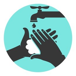 wash your hands, icon vector illustration 
