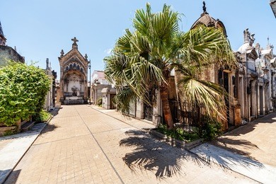 la recoleta cemetery  located in the recoleta neighbourhood of buenos aires, argentina. 